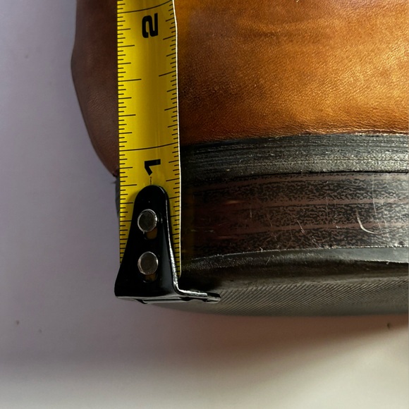 Carlos by Carlos Santana Brown Leather Fawn Heeled Riding Boots Size 9 - Picture 4 of 11